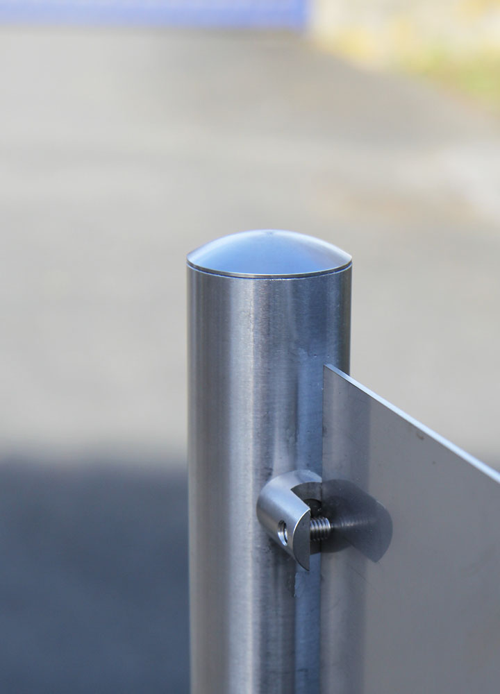 Edelstahl-Schildständer - Typ HGH-V2A-4030