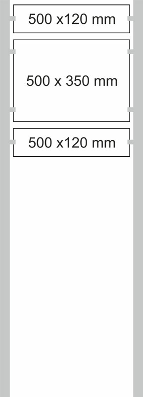 Edelstahl-Schildständer - Typ HGH-Dibond-5035