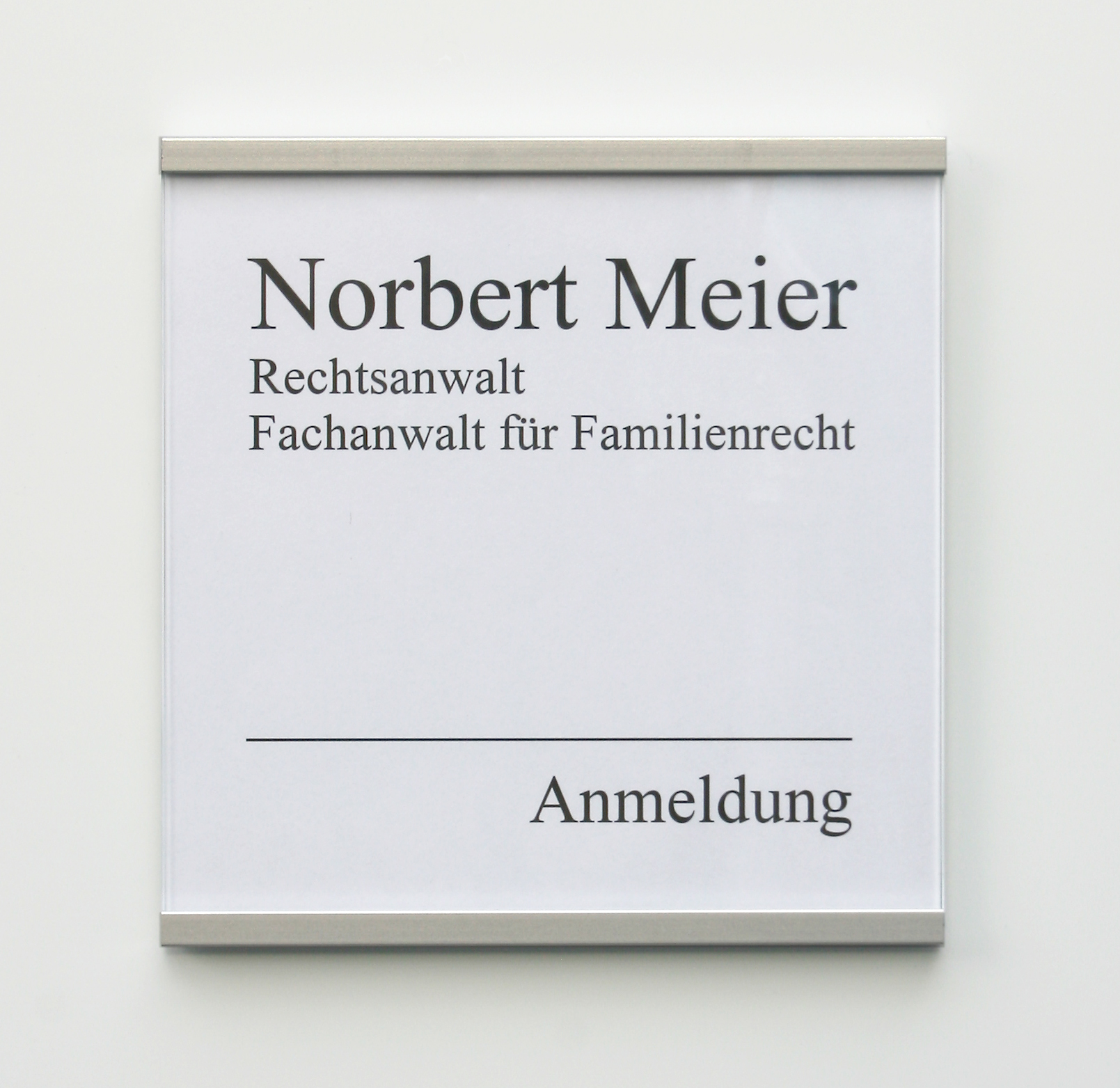 Türschild KRISTALLINO.s-Acryl - 155 x 148,5 mm (BxH)