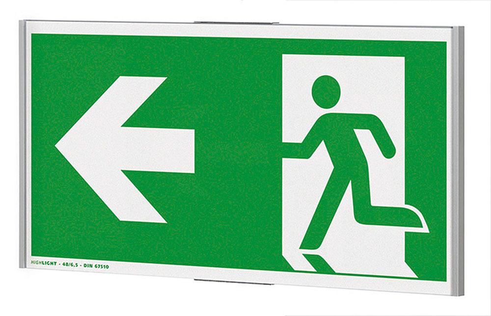Türschild / Fluchtwegweiser OSLO - 300 x 148 mm (BxH)