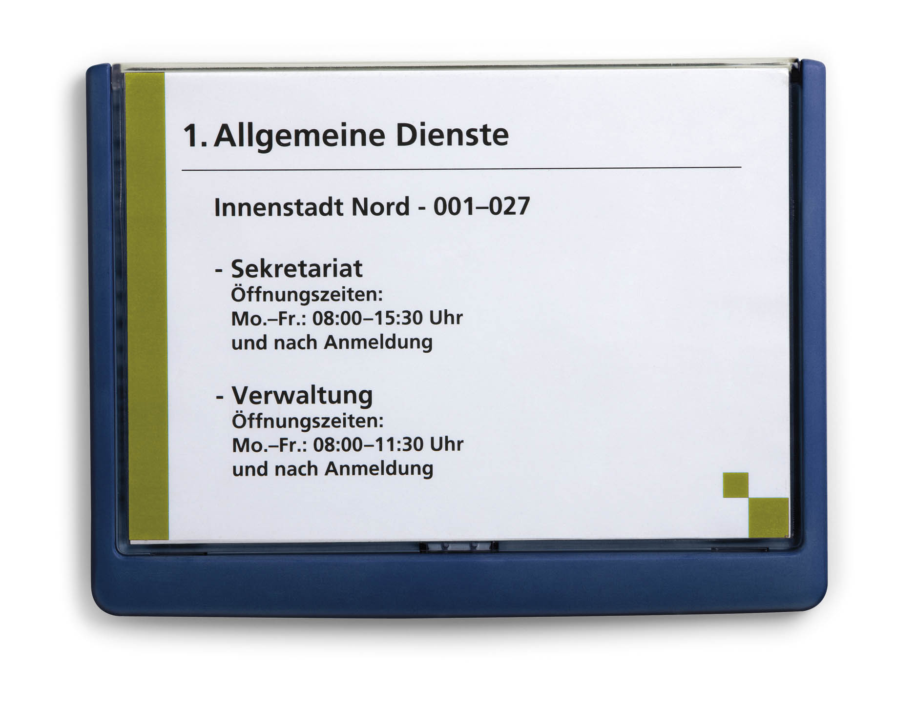 Türschild Click-Sign Durable - 210 x 148,5 mm A5 quer
