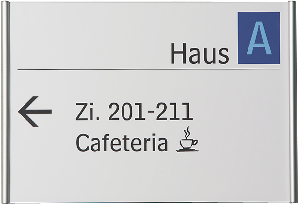 Infoschild PLANO - 313 x 210 mm (BxH) A4 quer