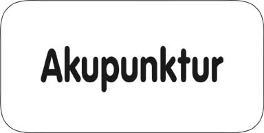 Typ Delta 135 x 68 mm - Akupunktur