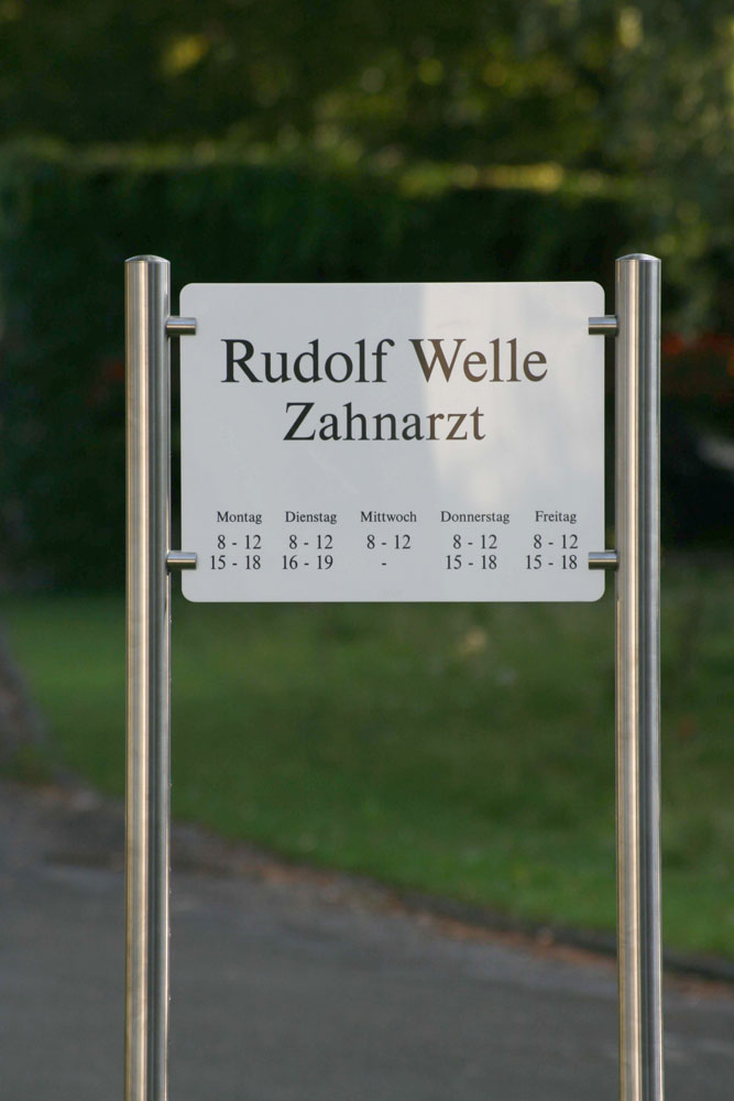 Edelstahl-Schildständer - Typ HGH-PWS-4030