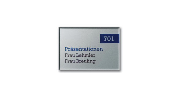 Türschild Unitex-L - 155 x 110 mm (hoch oder quer)