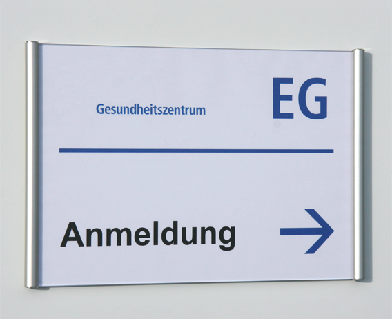 Infoschild PLANO - 313 x 210 mm (BxH) A4 quer