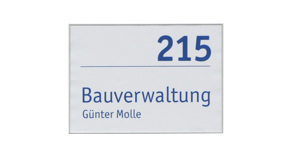 Türschild FORMO.flach - 213,5 x 152 mm A5 quer