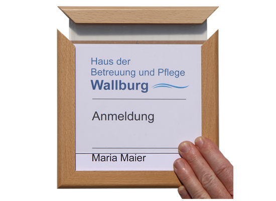 Türschild WoodSign-Buche