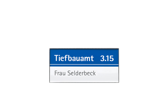 Türschild RIO - 149,5 x 74,5 mm (hoch oder quer)