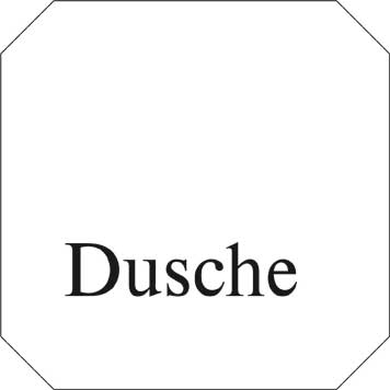 Typ Jota 125 x 125 mm - Dusche