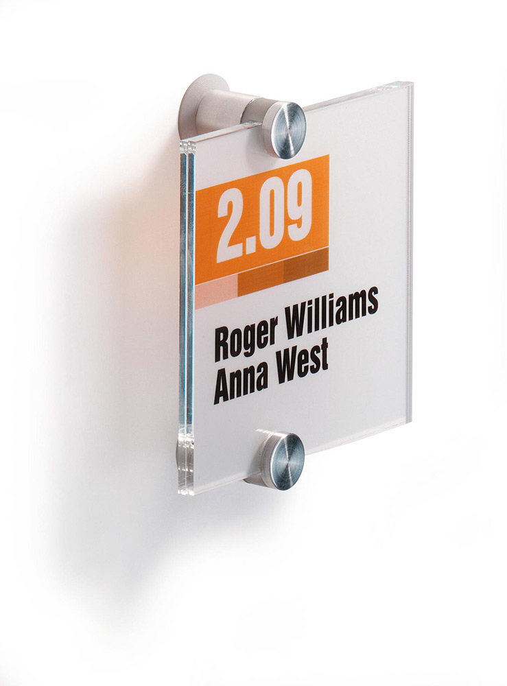 Türschild Crystal-Sign Durable - 105 x 105 mm