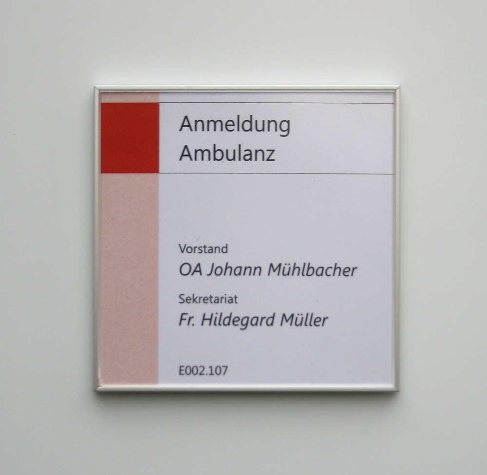 Türschild FORMO.flach - 152 x 108,5 mm A6 quer