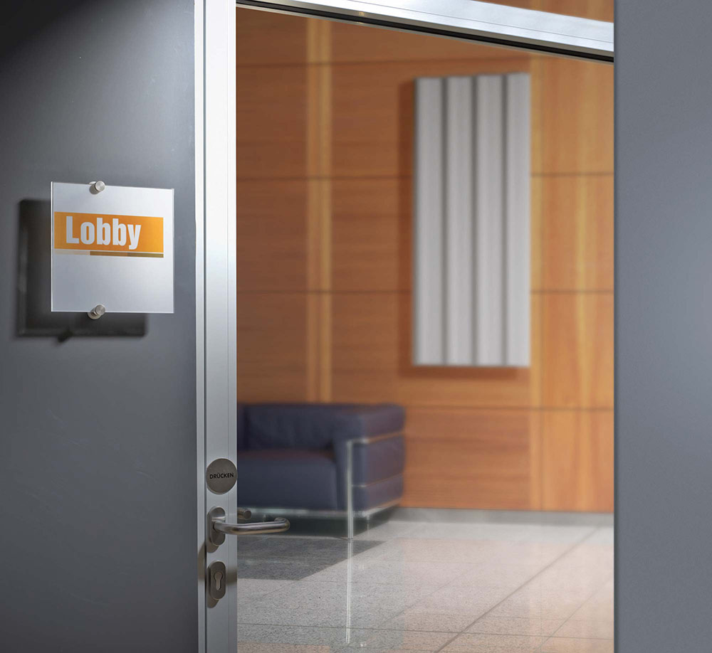 Türschild Crystal-Sign Durable - 148 x 105 mm, DIN A6