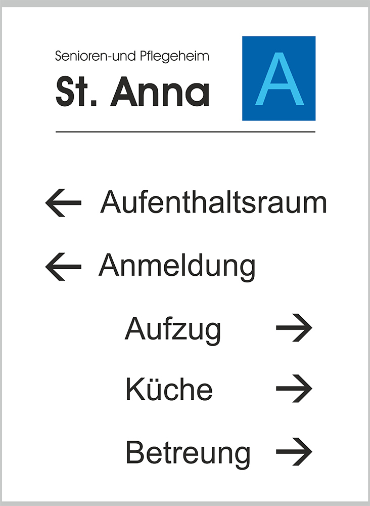 Türschild GlasFix - 297 x 420  mm (BxH) A3 hoch