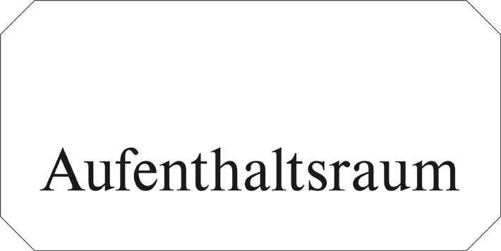 Typ Jota 250 x 125 mm - Aufenthalsraum
