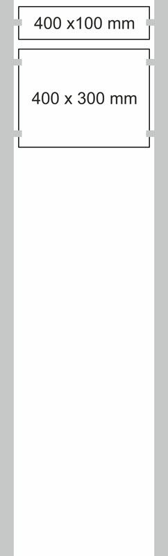 Edelstahl-Schildständer - Typ HGH-Dibond-4030
