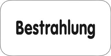Typ Delta 135 x 68 mm - Bestrahlung