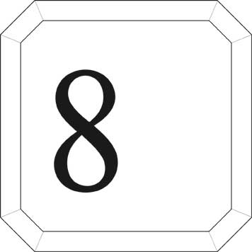 Typ Epsilon 125 x 125 mm - Ziffer 8