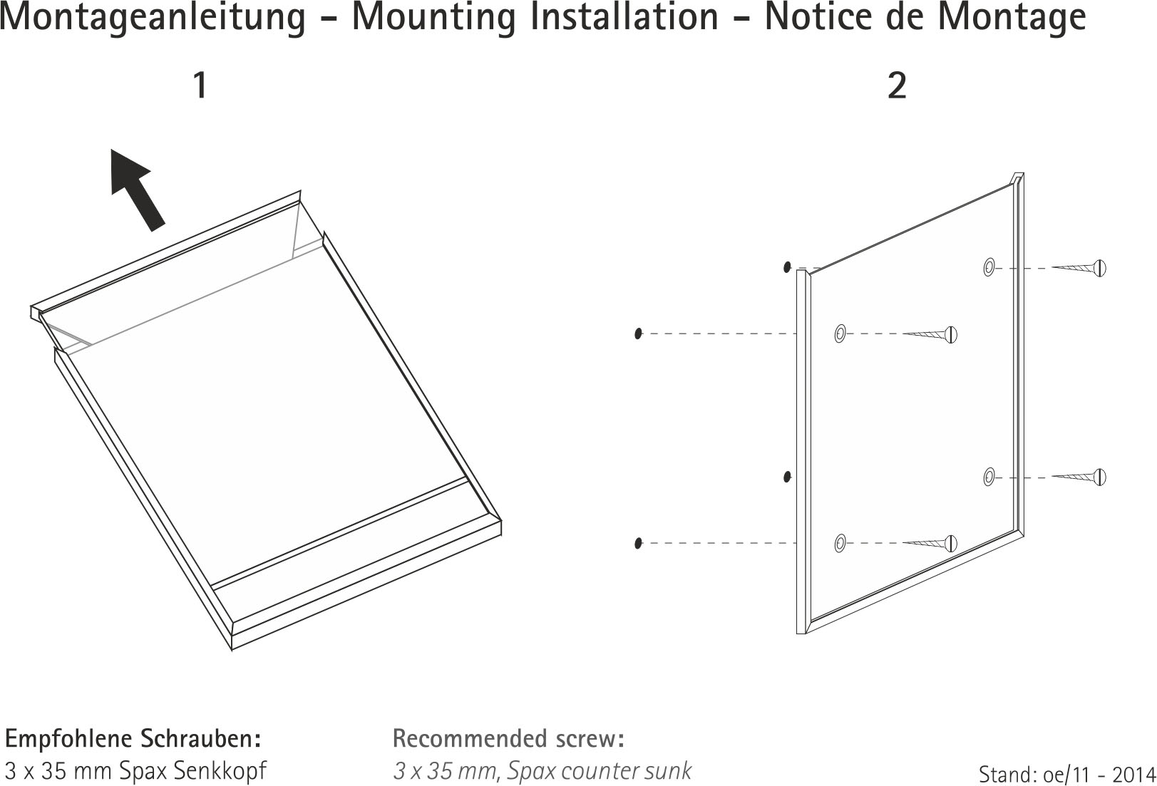 Türschild MADRID Black Line - 150,5 x 212,5  mm (BxH) A5 hoch