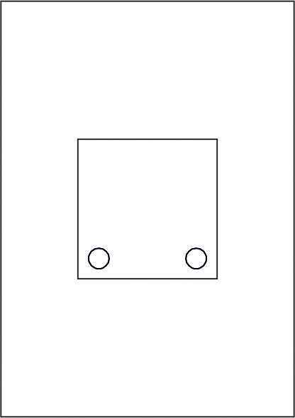 10 Blatt GALERIE - Laserdruck-Folien klar - 100 x 100 mm 2-Loch