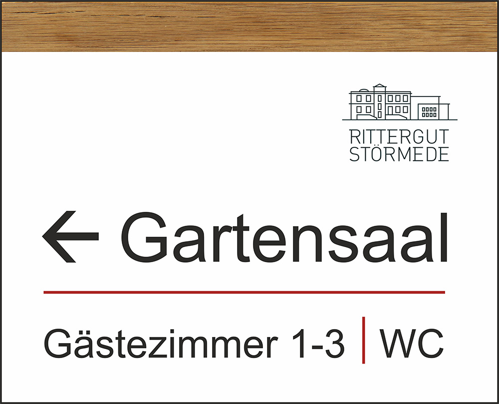 Türschild TwinHolz Eiche - 297 x 242 mm (BxH) A4 quer