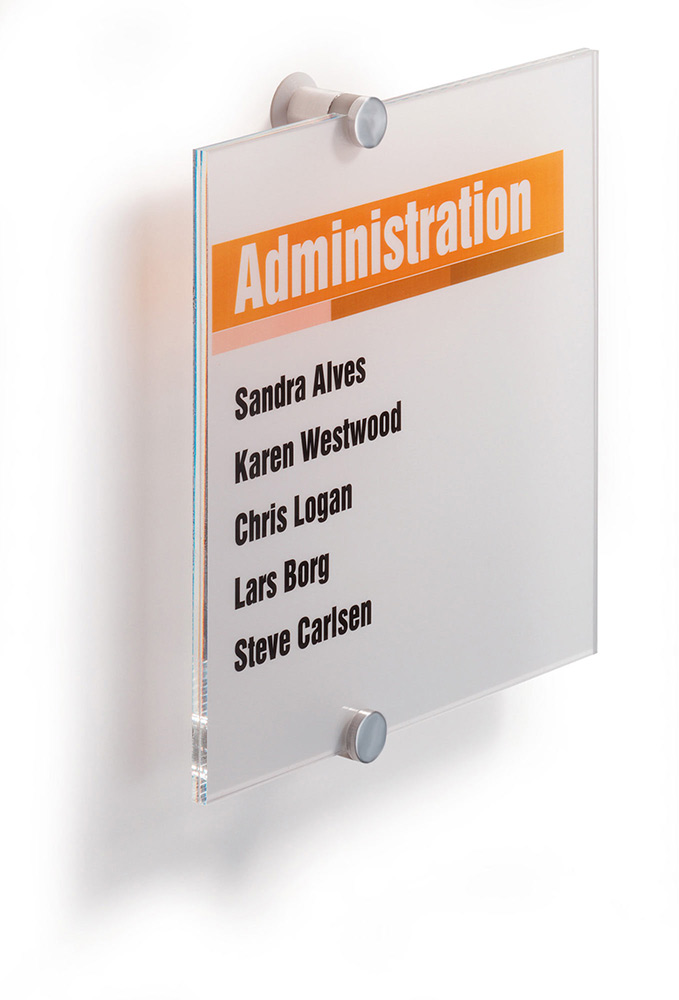 Türschild Crystal-Sign Durable - 210 x 210 mm