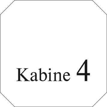 Typ Jota 125 x 125 mm - Kabine 4
