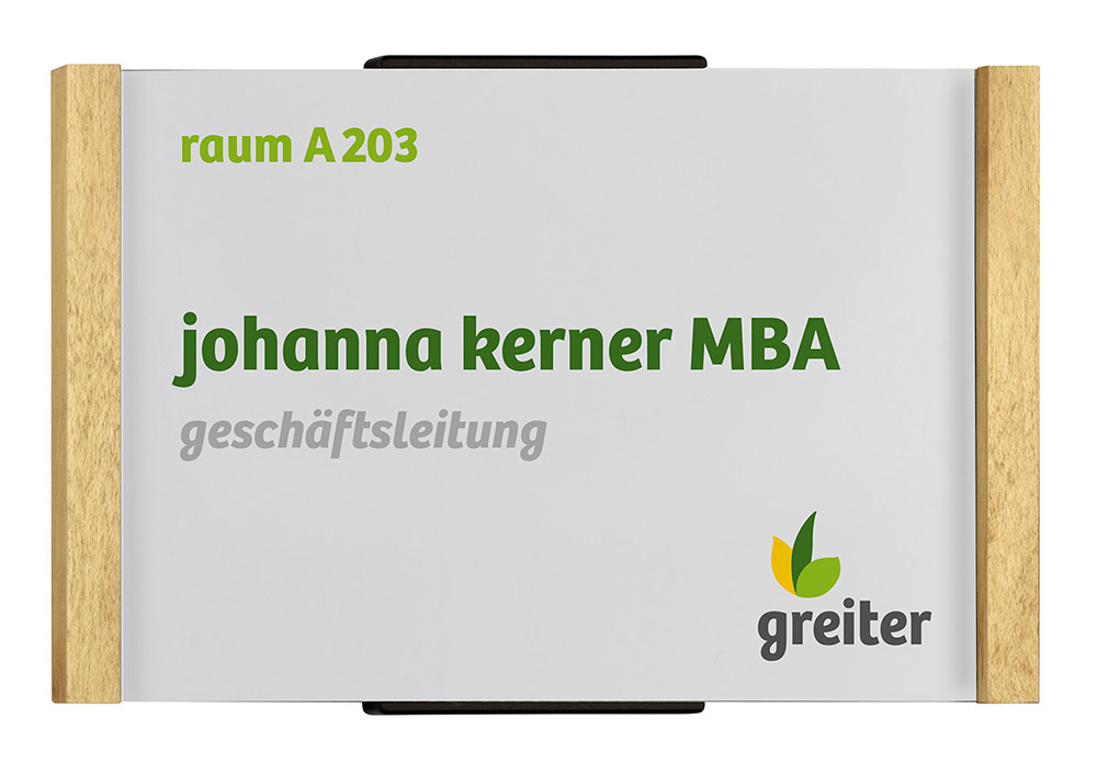 Türschild LMH OSLO Ahorn - 160 x 103 mm (BxH) A6 quer