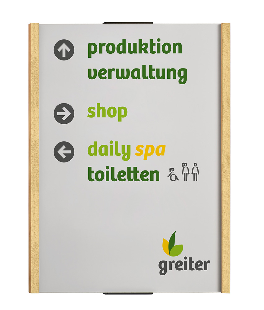 Türschild LMH OSLO Ahorn - 222 x 297 mm (BxH) A4 hoch