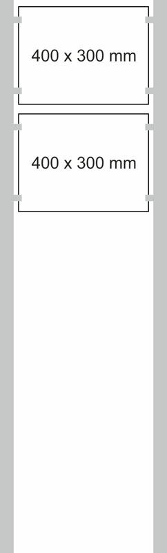 Edelstahl-Schildständer - Typ HGH-Dibond-4030
