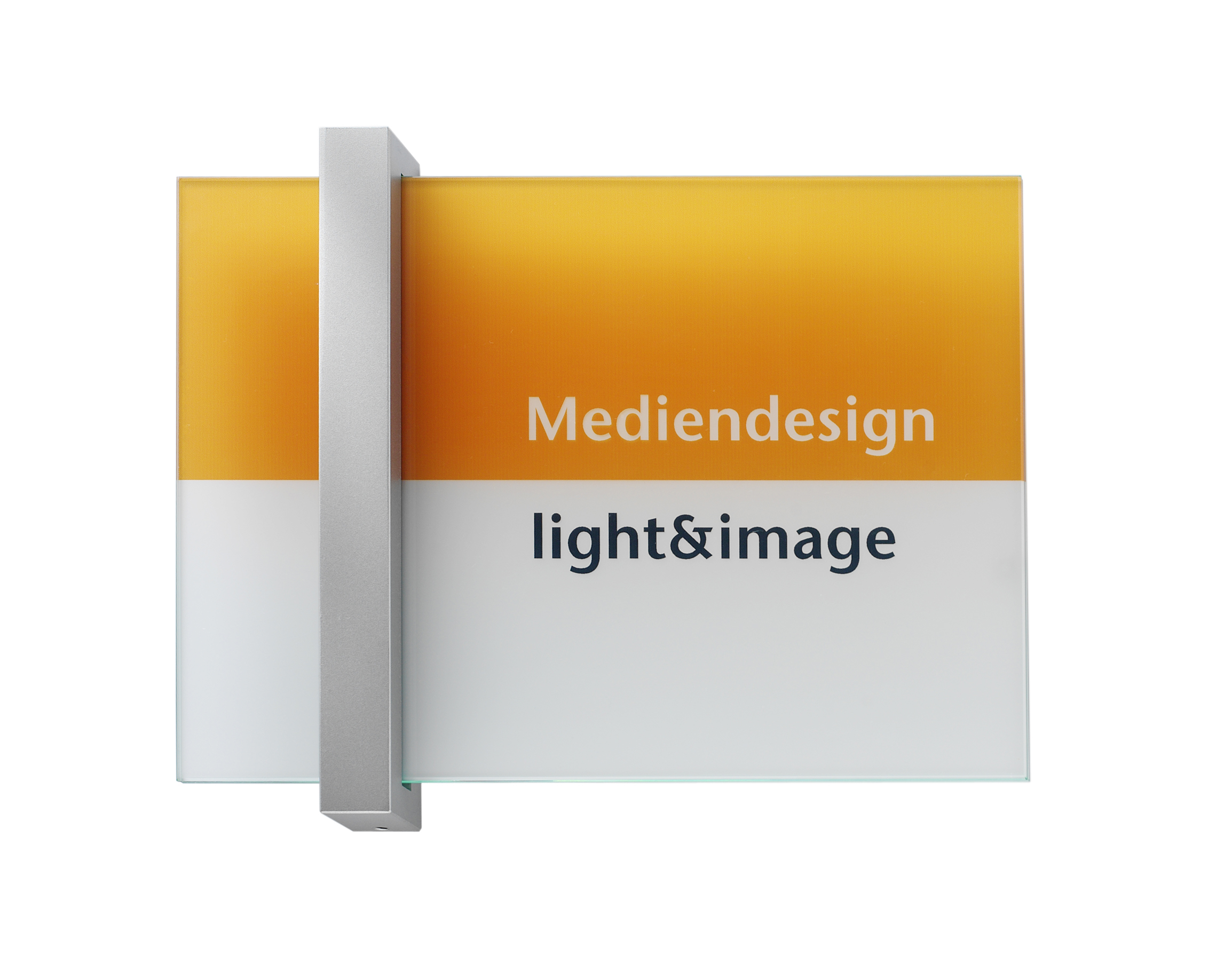 Glas-Türschild VISIGN - 298 x 211 mm A4 quer (BxH)