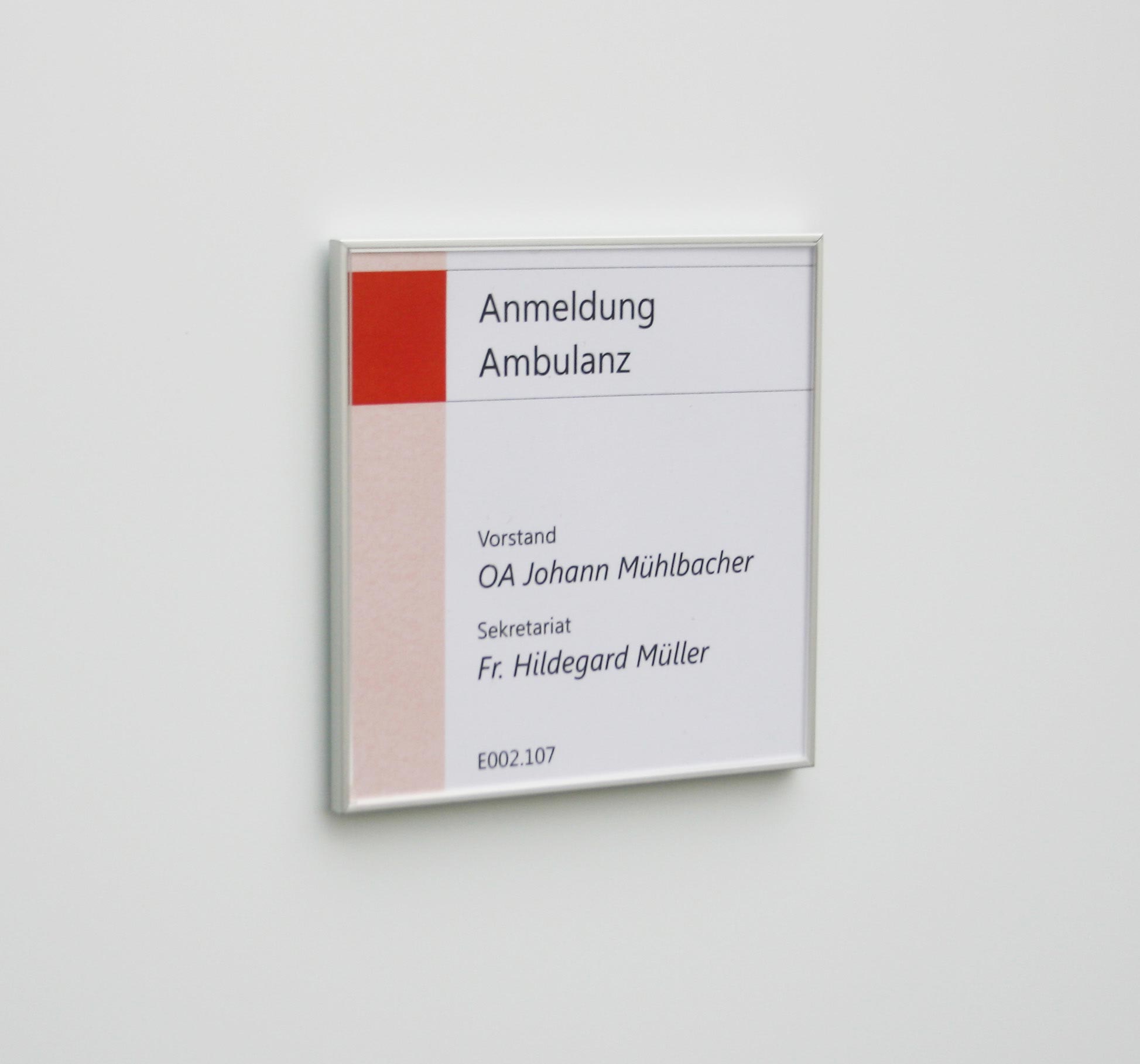 Türschild FORMO.flach - 152 x 108,5 mm A6 quer