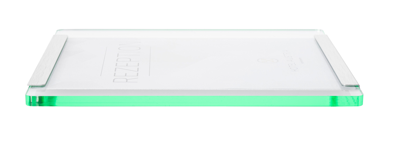 Türschild NIRO.glaslook - 180 x 149 mm (BxH)