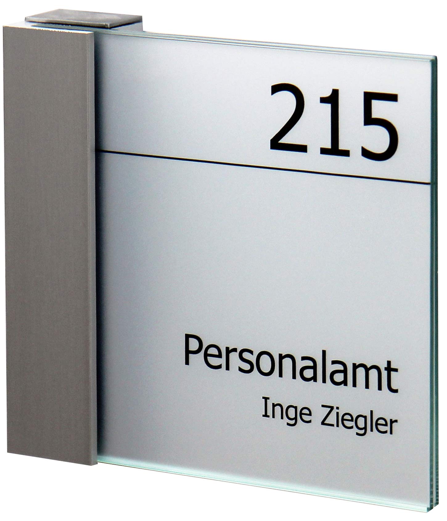 Glas-Türschild KRISTALLINO - 105 x 105 mm