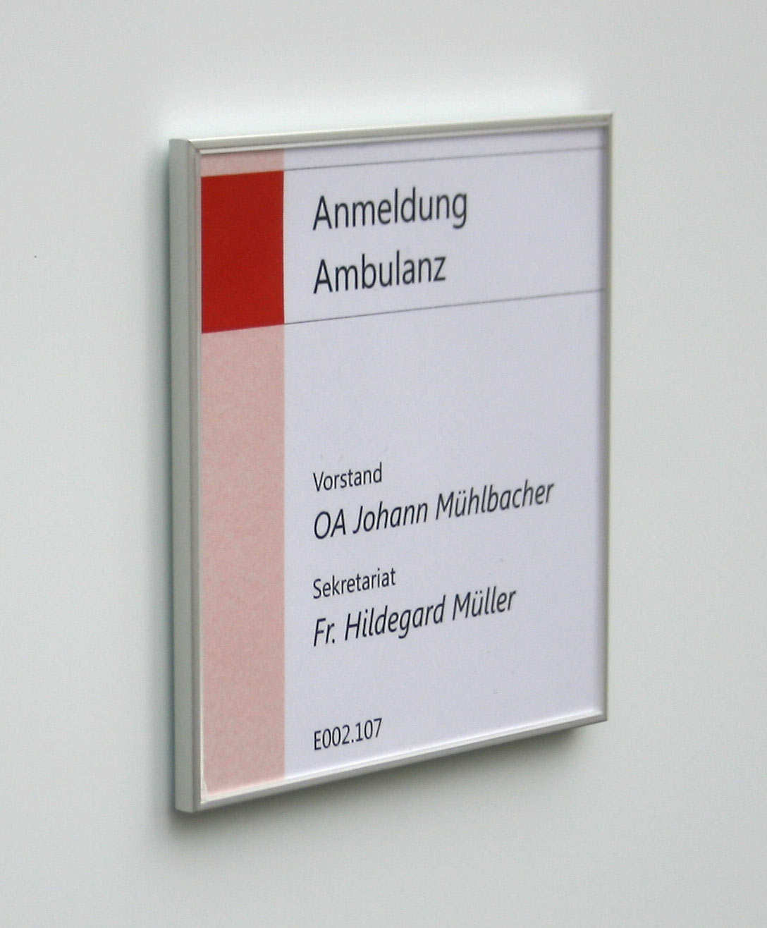 Türschild FORMO.flach - 152 x 108,5 mm A6 quer