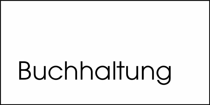 Typ Beta 250 x 125 mm - Buchhaltung