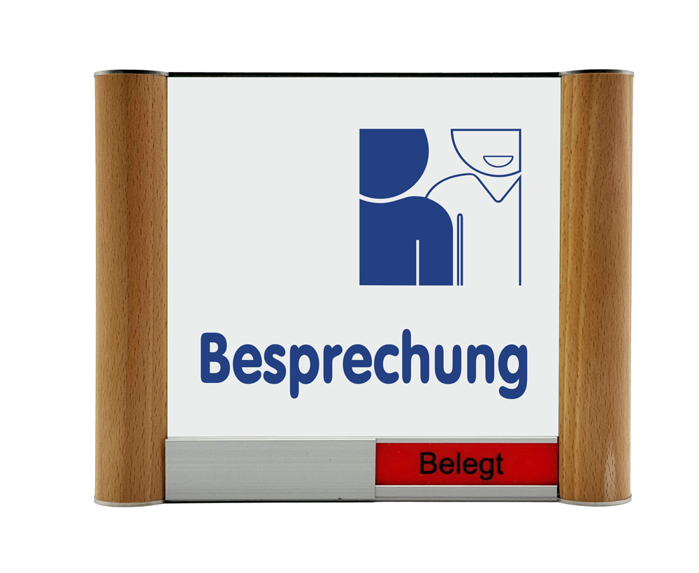 Türschild Westerwald-Buche - 190 x 150 mm (BxH) Frei/Besetzt-Anzeige