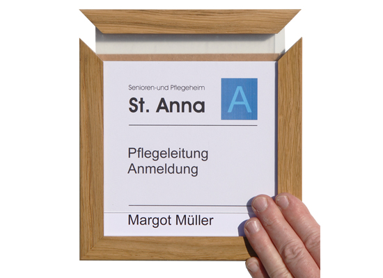 Türschild WoodSign-Eiche