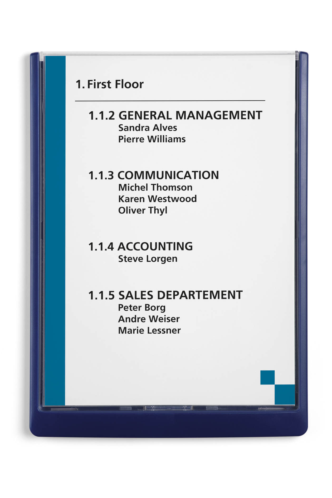 Türschild Click-Sign Durable - 210 x 297 mm A4 hoch