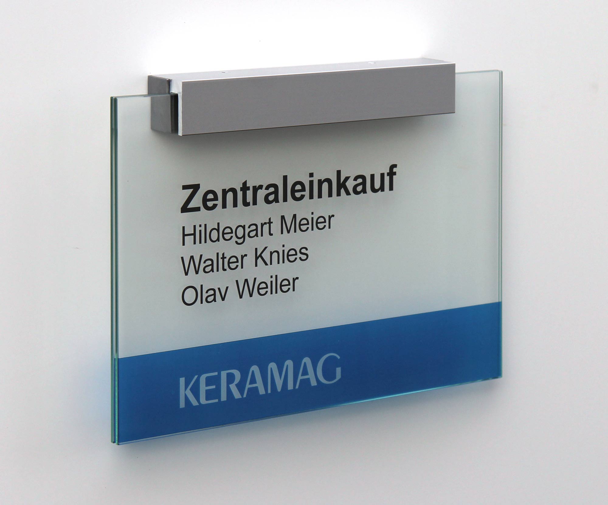 Glas-Türschild KRISTALLINO - 210 x 149 mm, DIN A5
