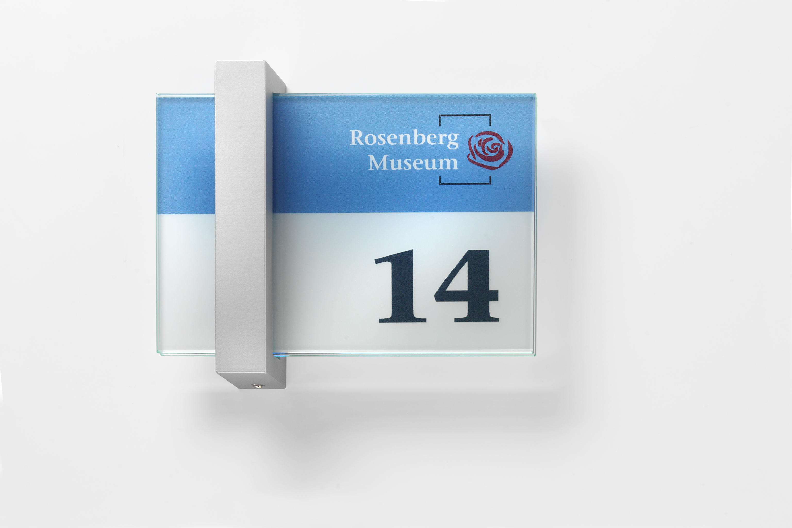 Glas-Türschild VISIGN - 149 x 106 mm A6 quer (BxH)
