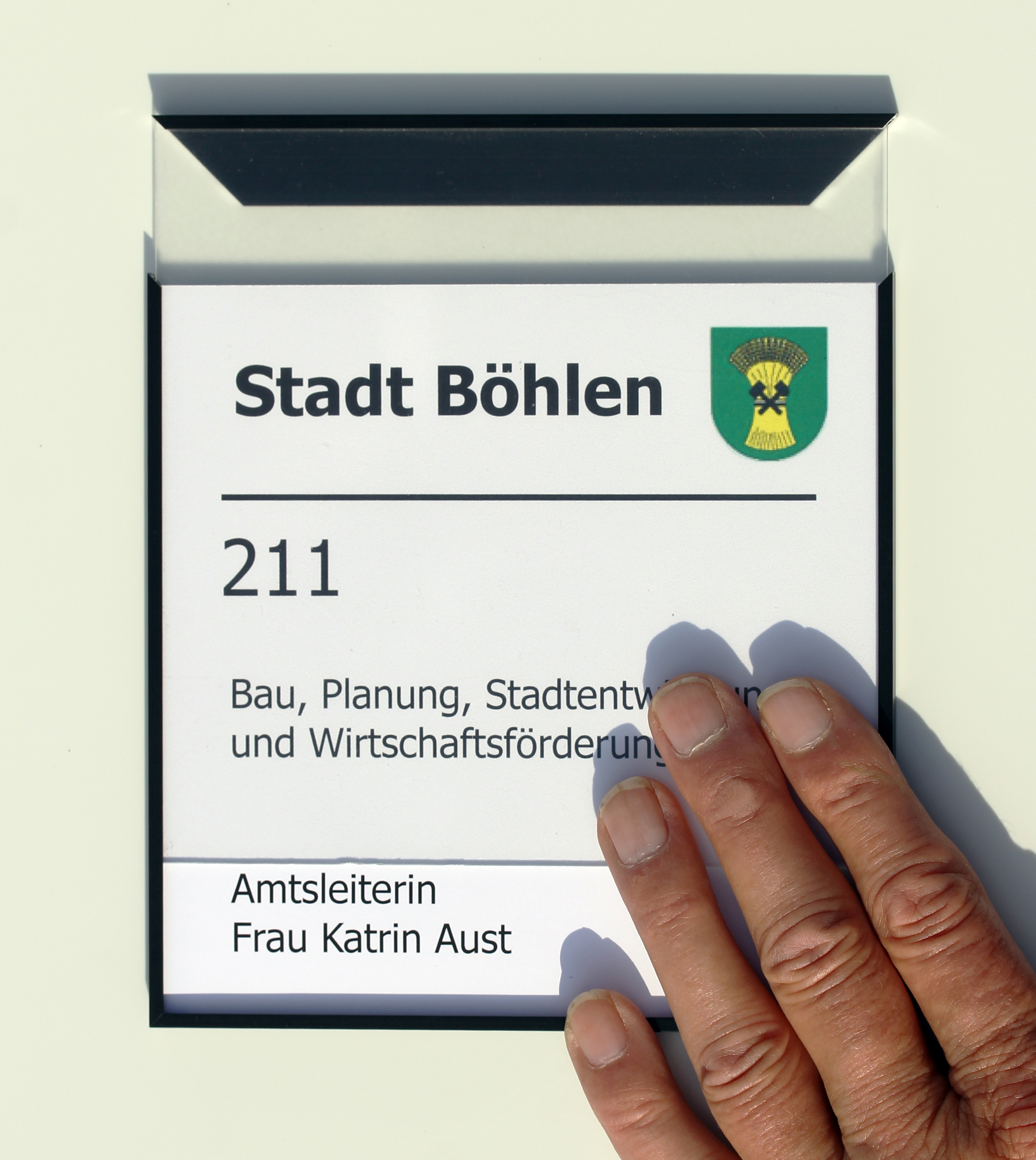Türschild MADRID Black Line - 150,5 x 212,5  mm (BxH) A5 hoch