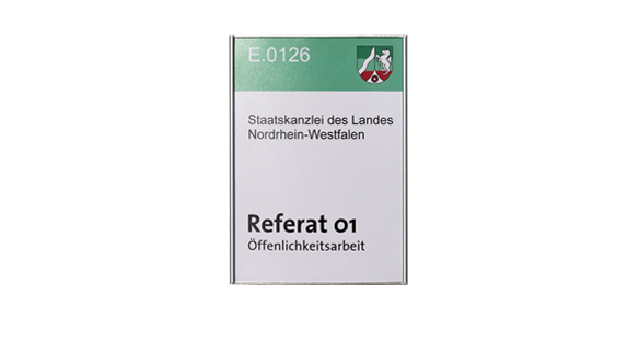 Türschild CIS.clic-plus - 110 x 151,5 mm (BxH) A6 hoch