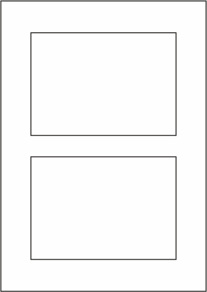 Einlegeblätter 20 Blatt - 2 x 105 x 148,5 mm