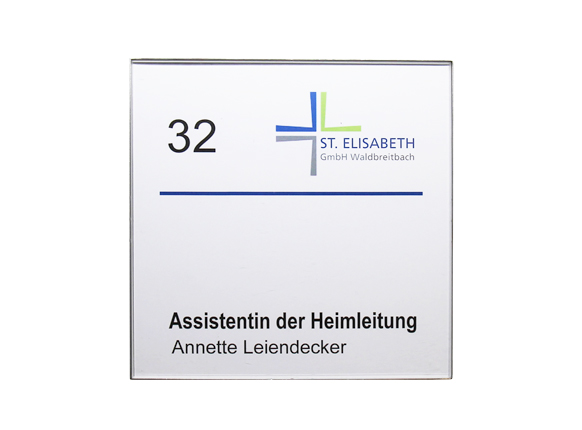 Türschild ClickFix - 152 x 152 mm