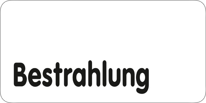 Typ Delta 250 x 125 mm - Bestrahlung