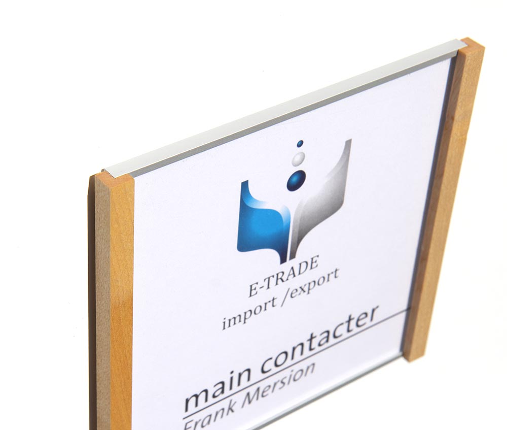 Türschild LMH Silver Line Ahorn - 431,5 x 299,5 mm (BxH) A3 quer