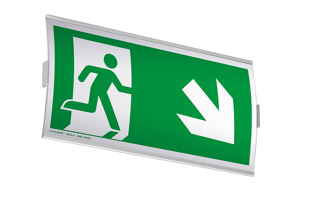Türschild / Fluchtwegweiser FRANKFURT - 297 x 155 mm (BxH)
