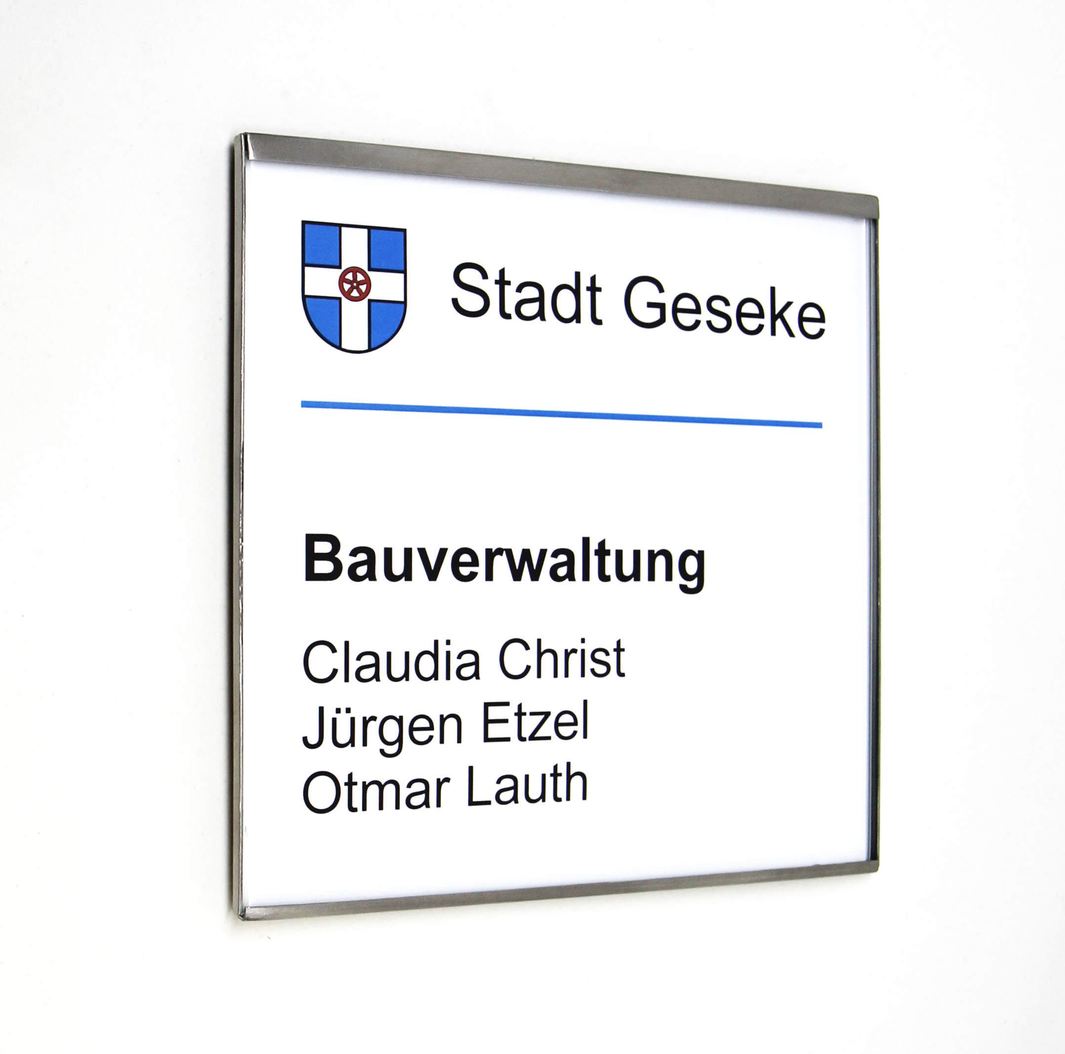 Türschild GlasFix - 150 x 105 mm (BxH) A6 quer