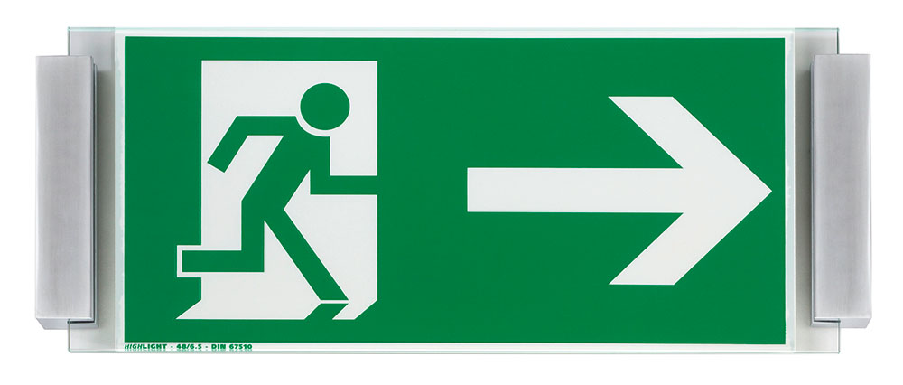 Glas-Türschild MONACO - 337 x 148 mm